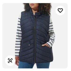 Barbour Cavalry Quilted Stretch Gilet Vest in Dark Navy